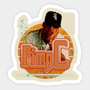 Pimp C \\ Retro Art Sticker